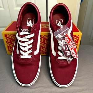 Ladies Vans Ward Canvas Burgundy